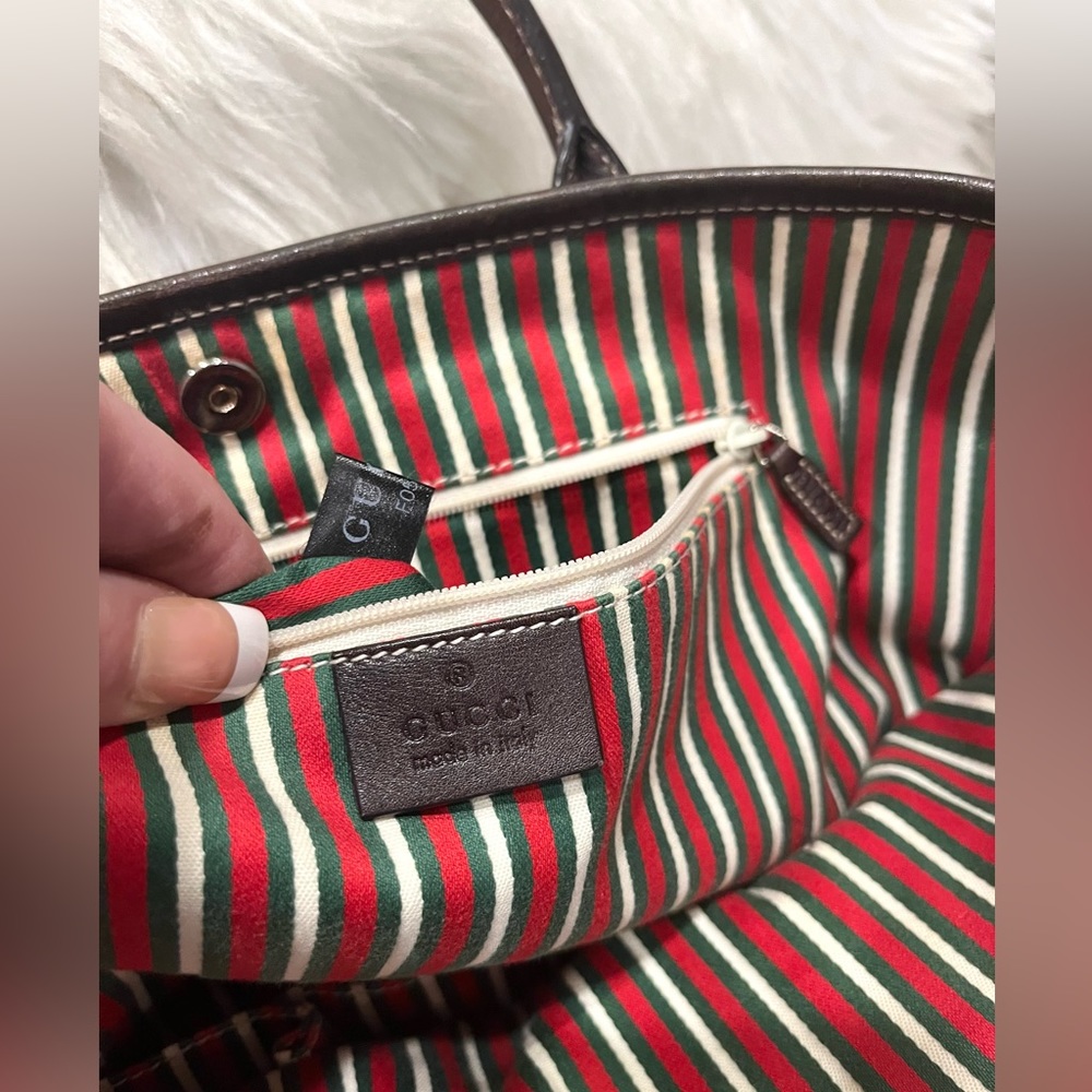 Gucci Brown and Tan Shoulder Bag - Picture 9 of 12